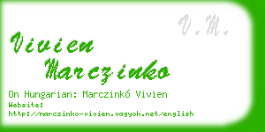 vivien marczinko business card